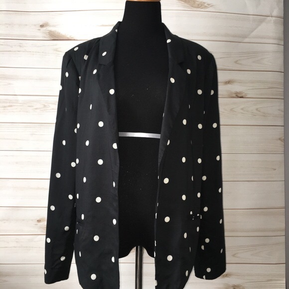 Polka Dot Blazer Patterson J Kincaid - Picture 1 of 8
